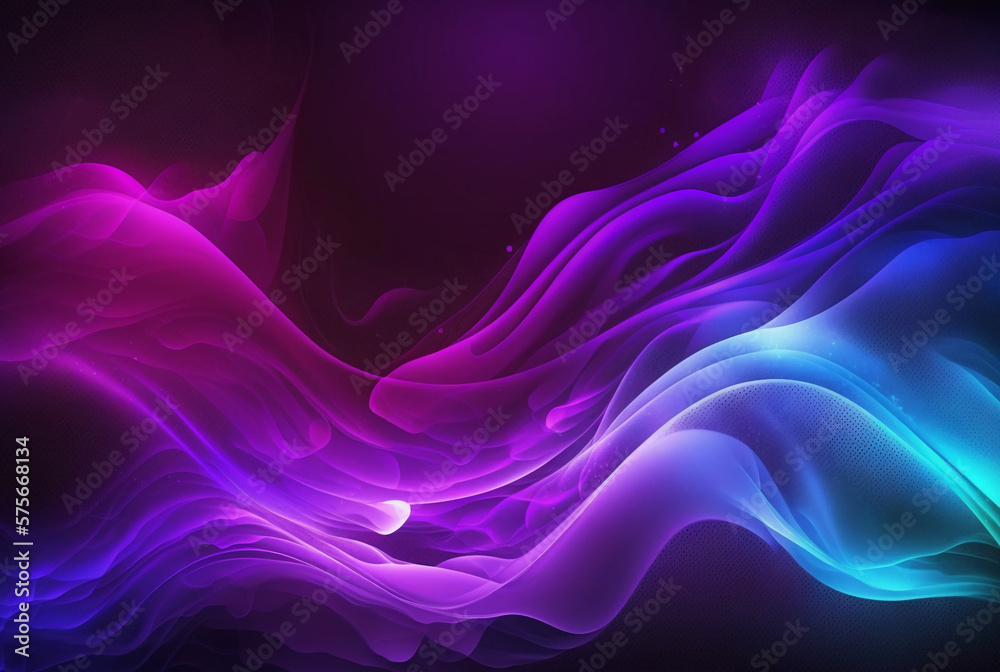 Fototapeta premium Abstract purple plasma waves background