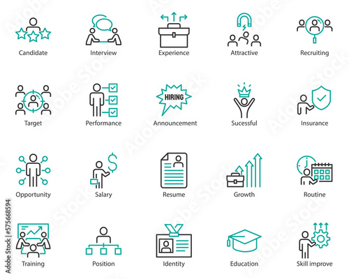 set of business people icons, teamwork, work, meeting,