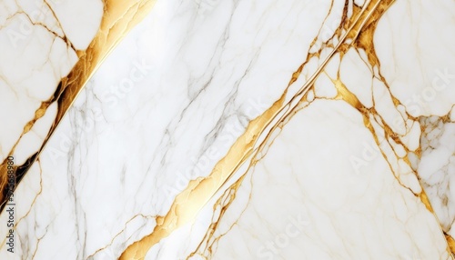 Stunning Gold-Infused Marble Texture, AI Generative 