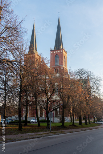 The Archcathedral Basilica of the Holy Family is a neo-Gothic, three-nave church in Czestochowa