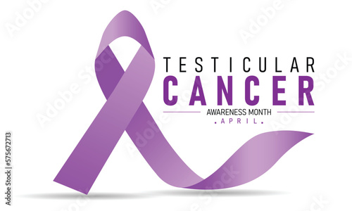 Testicular Cancer Awareness Calligraphy Poster Design. Vector Illustration.