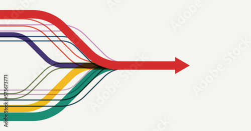 Abstract arrow direction. Technology background