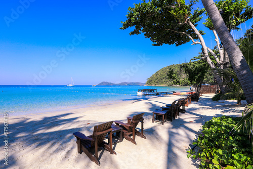 Beautiful White Sandy Beach on the Samet Island, Thailand