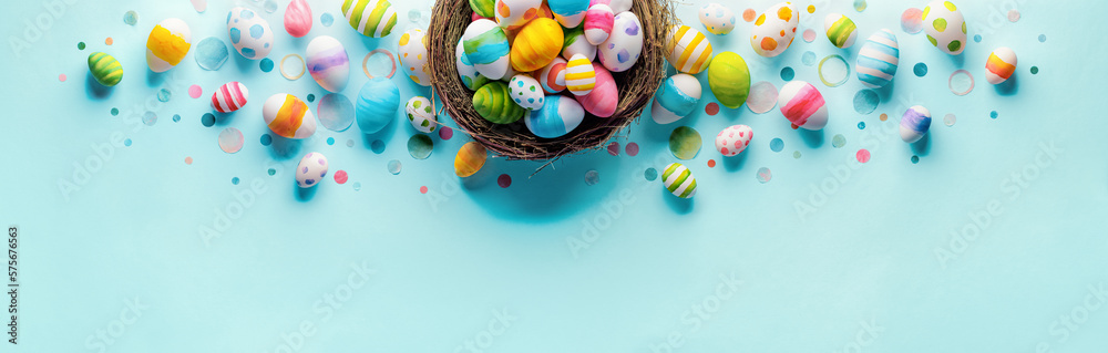 Watercolor easter eggs