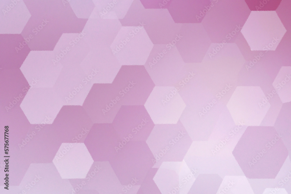 light pink background with hexagons generative AI 