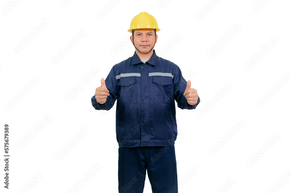 A man wearing a mechanic's work uniform A man wearing a mechanic's work uniform