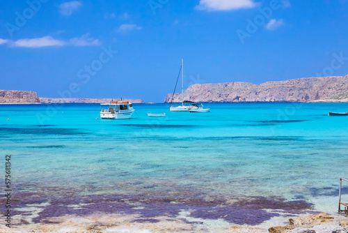 The island Gramvousa and the bay Balos