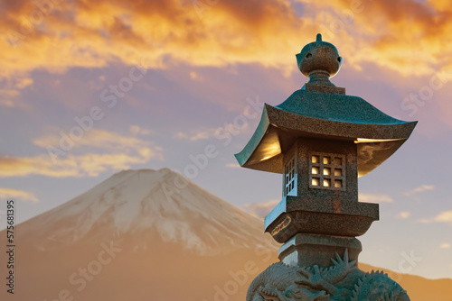 Street lamp in Japanese sty...