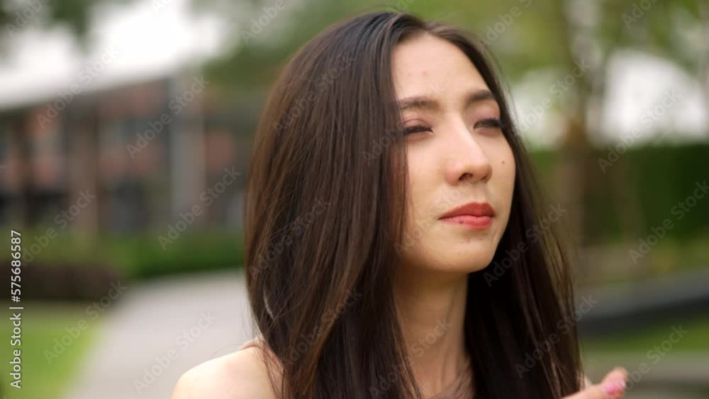 Unhappy feeling of Beautiful Young Woman suffering from headache desperate and stressed because pain. Unhappy feeling of Beautiful Young Woman suffering from headache desperate and stressed because pain.
