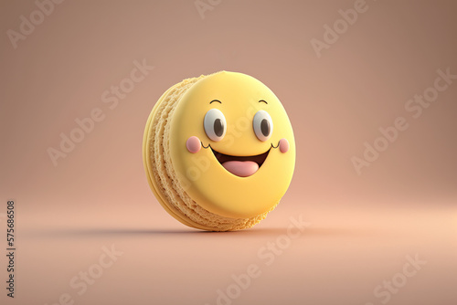 Cute Cartoon Macaroon Chara...