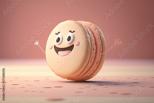 Cute Cartoon Macaroon Chara...