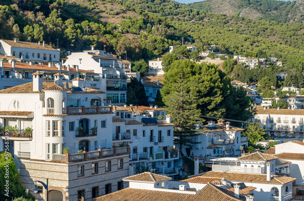 View of the town of Mijas, Spain