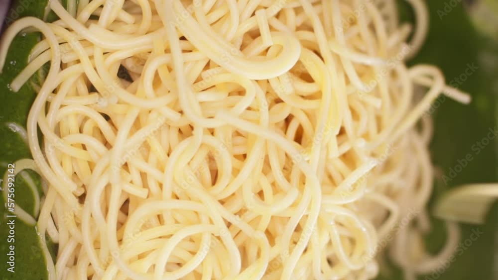 video of preparation of green noodles . Traditional food concept. video of preparation of green noodles . Traditional food concept.