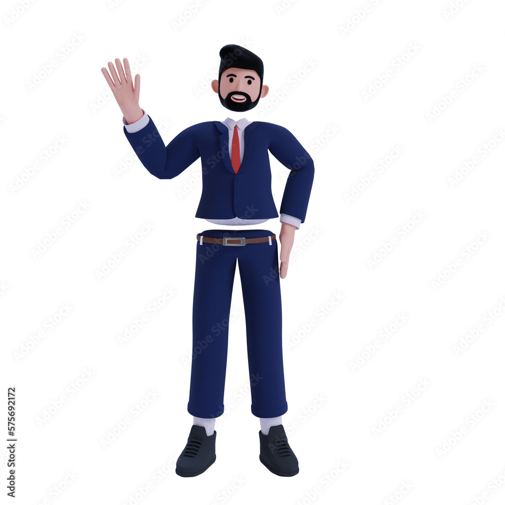 3d Business. icon isolated on white background. 3d rendering illustration 3d Business. icon isolated on white background. 3d rendering illustration