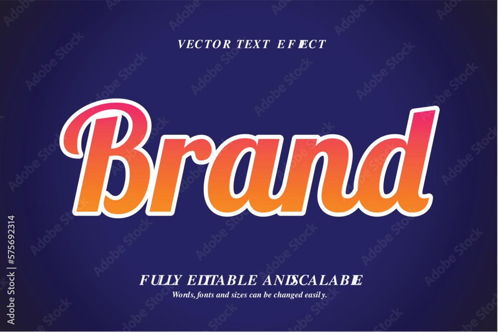 Obraz premium Brand 3D Text Effect