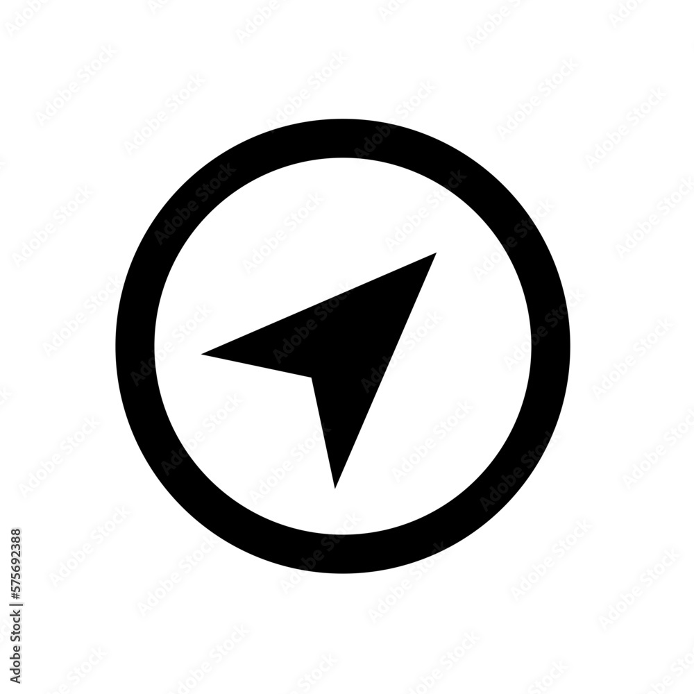Vector icon of a compass - Navigational tool design Vector icon of a compass - Navigational tool design