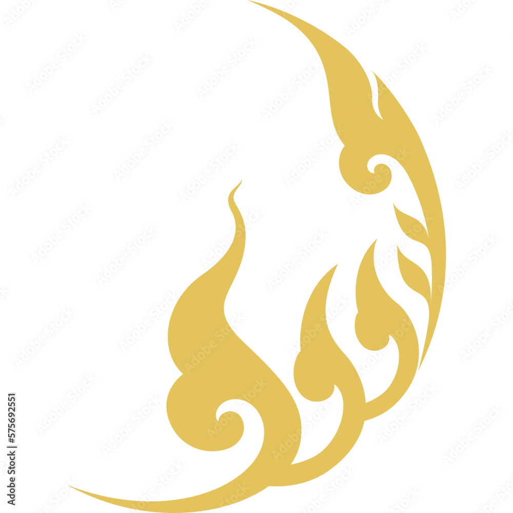 Thai art pattern silhouette symbol. Designed in round and eclipse shape for decorative. Thai art pattern silhouette symbol. Designed in round and eclipse shape for decorative.