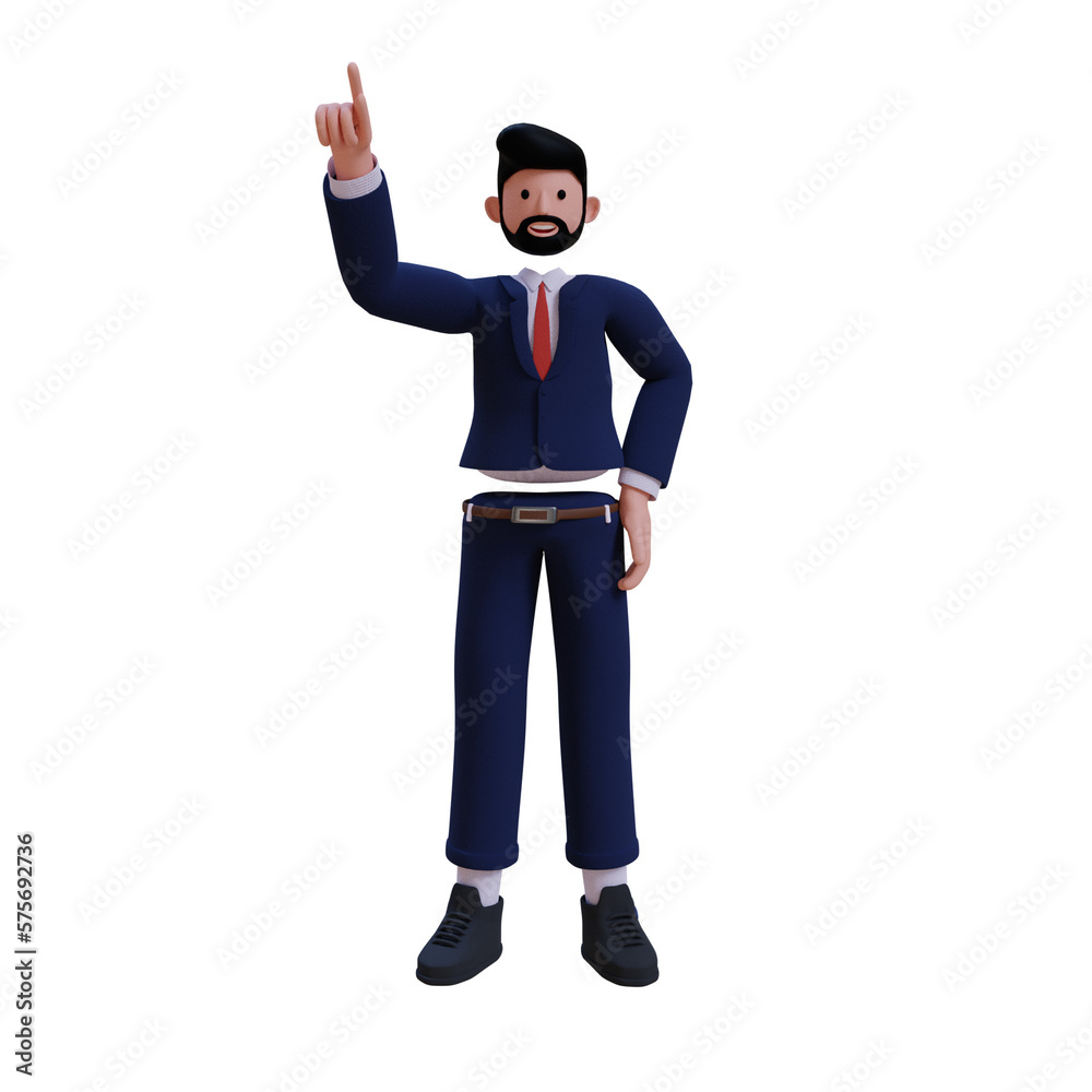 3d Business. icon isolated on white background. 3d rendering illustration 3d Business. icon isolated on white background. 3d rendering illustration