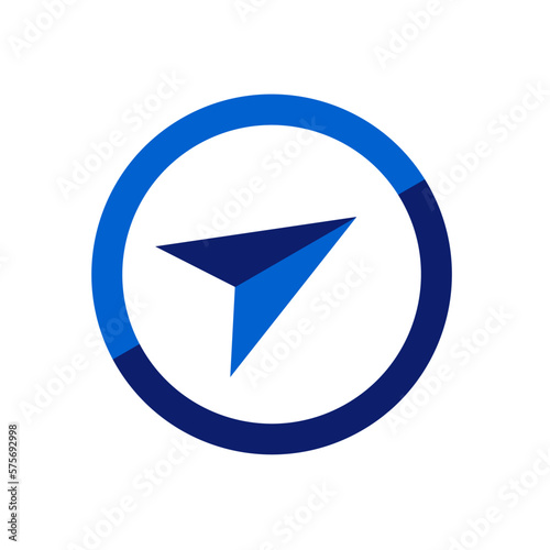 Vector icon of a compass - Navigational tool design
