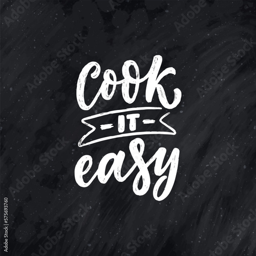 Handwritten lettering quote about kitchen and cooking. Hand drawn unique typography design element for greeting cards, decoration, prints and posters.