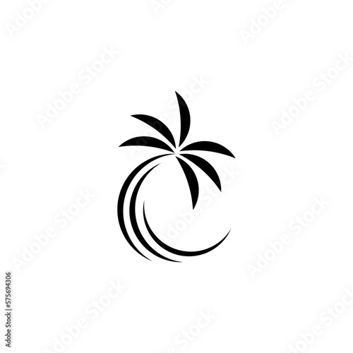 Palm beach travel  logo design template