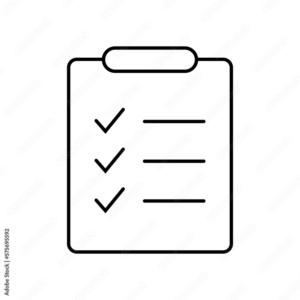 Clipboard and checklist icon. Project management, questionnaire icon. To do list vector icon for web site and app design. Clipboard and checklist icon. Project management, questionnaire icon. To do list vector icon for web site and app design.