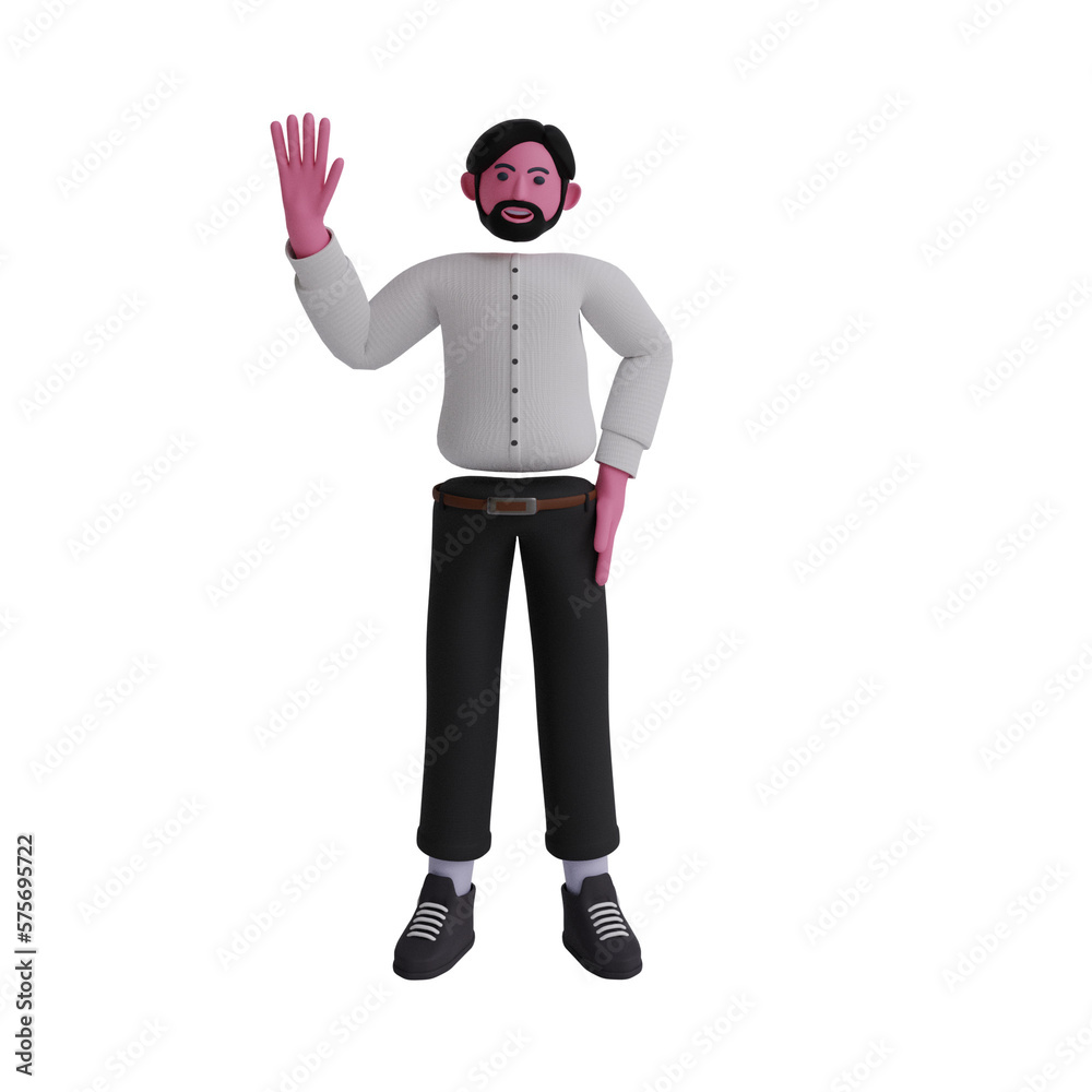 3d Business. icon isolated on white background. 3d rendering illustration 3d Business. icon isolated on white background. 3d rendering illustration