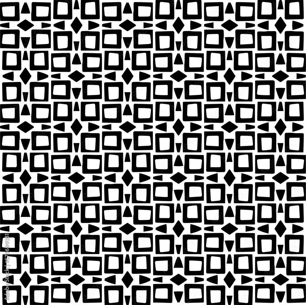 Seamless repeating pattern.Black and 
white pattern  for decor, textile ,fabric,wallpapers and backgrounds.