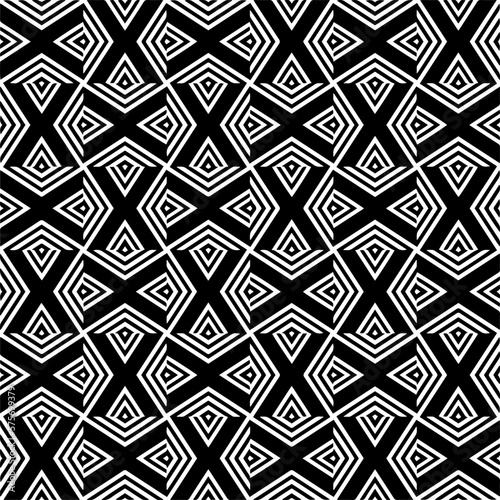 Seamless repeating pattern.Black and white pattern for decor, textile ,fabric,wallpapers and backgrounds.