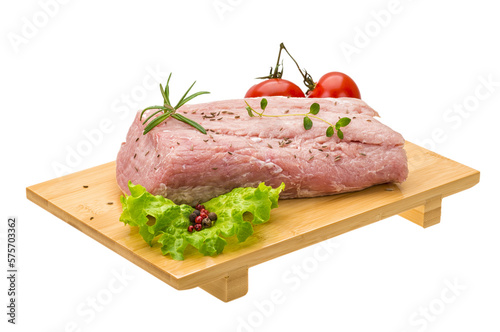 Raw pork meat