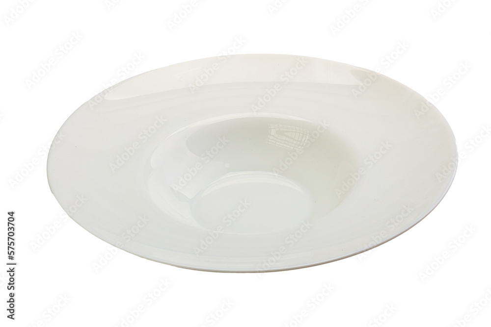White proclean plate for serving