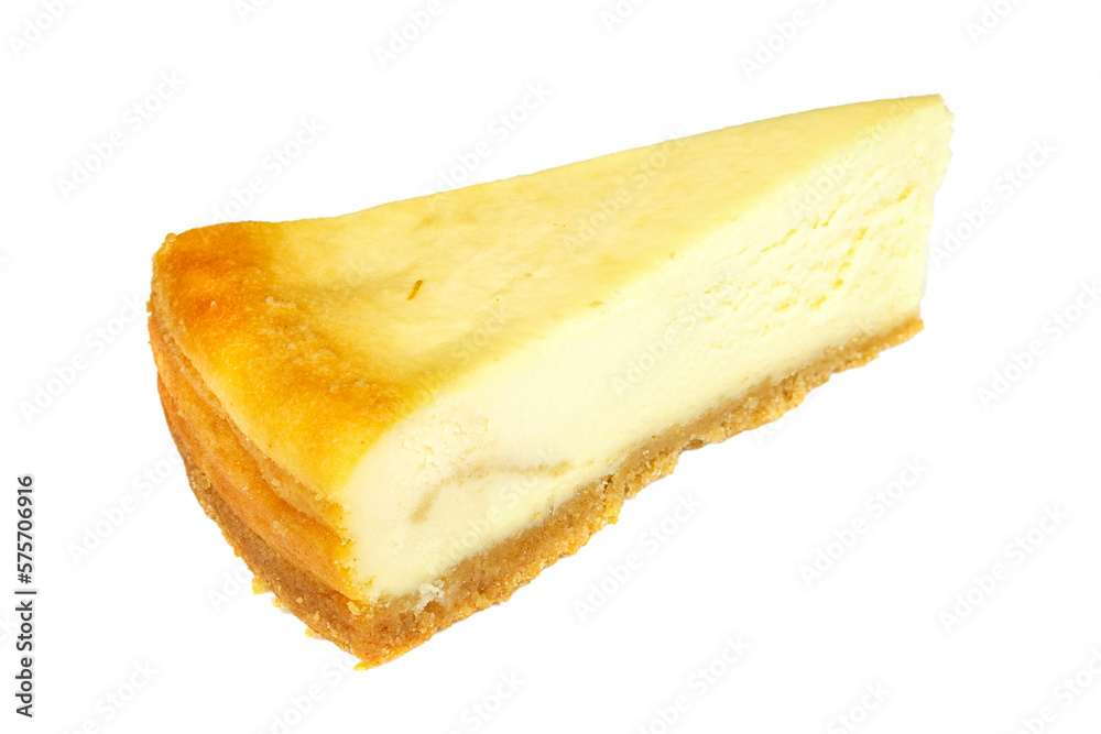 Cheesecake isolated on white Cheesecake isolated on white
