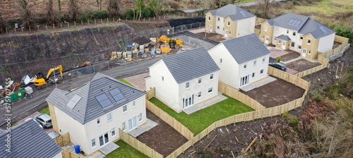 New housing development building houses for increased demand in rural areas photo