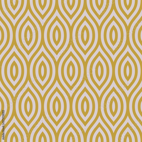 Playful Boho Graphic Vector Seamless Pattern With Experimental Color Palette. Bohemian Retro Style 50s 60s 70s Repetitive Abstract Vector Background. Vintage Art Trendy Old Fashioned Textile Print