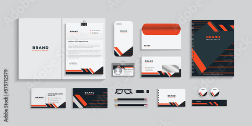 Corporate identity set template, Business stationery set, eps