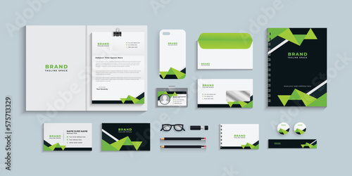 Corporate identity set template, Business stationery set, eps