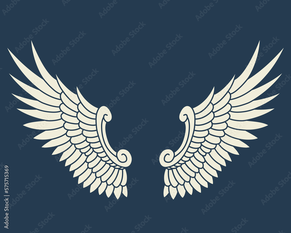 Vector angel wings design Vector angel wings design