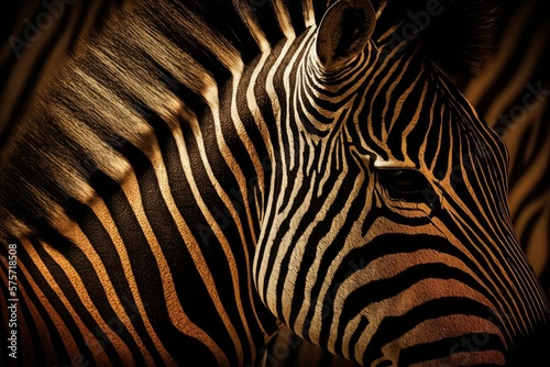 African animal print  zebra like texture  zebra skin  zebra fur . Generative AI