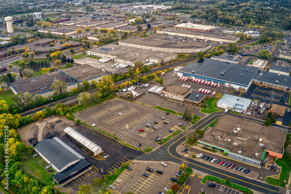 Aerial View of the Minneapolis Suburb of Arden Hills, Minnesota