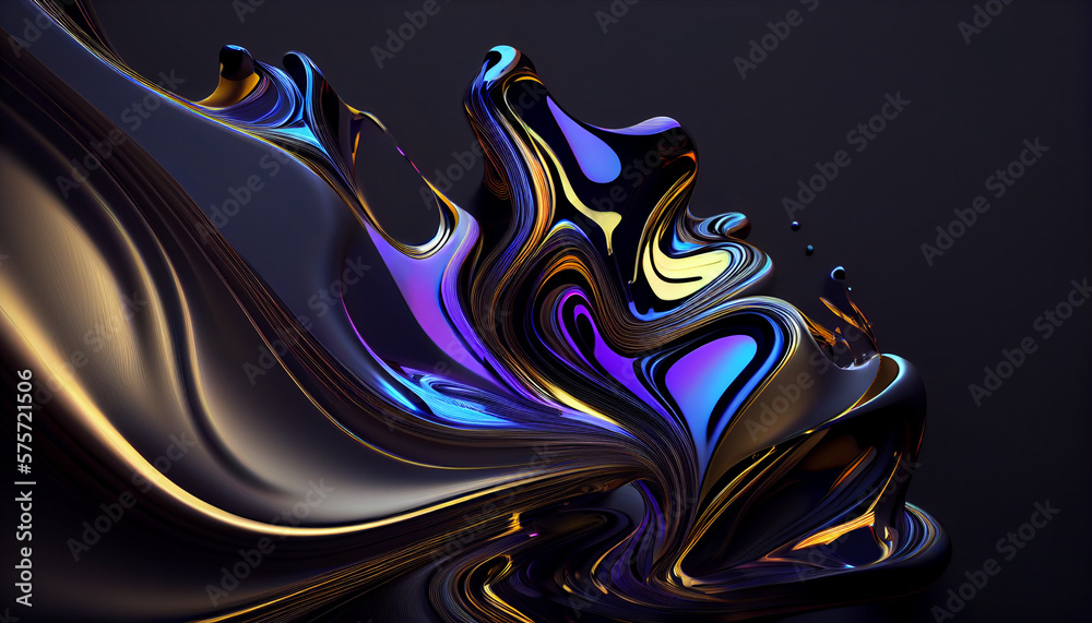 Obraz premium 3D abstract background, generative AI