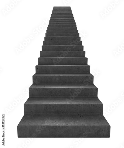 Image of stairs concept of career advancement and growth. 3d rendering