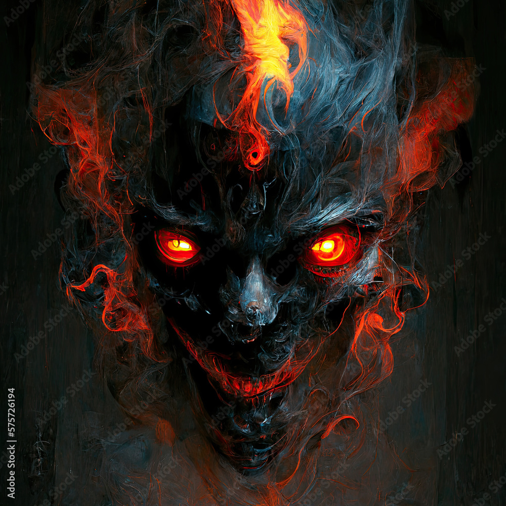 Fototapeta premium Smoke demon