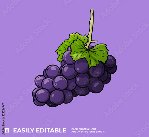 Raisin Illustration Vecteur