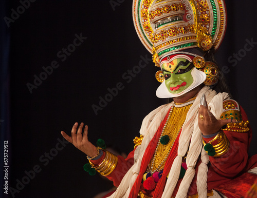 Handsome kathakali artist photo