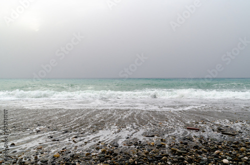 waves on the beach