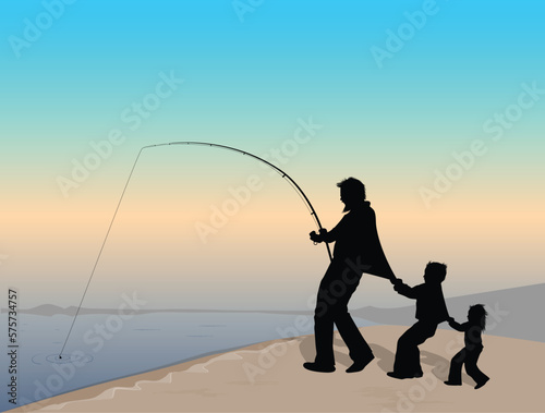 dad and sons