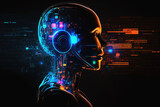 Artificial intelligence AI chatbot. Digital chatting, Chatbot, robot application. Generative AI. 4