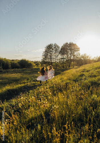 woman in a field