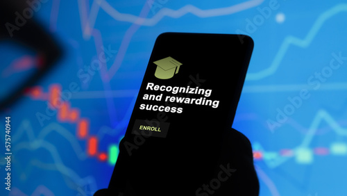 Fotografie Recognizing and rewarding success program