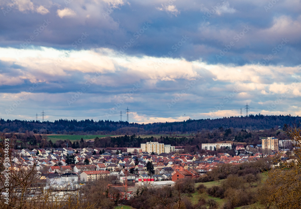 Blick auf die Kreisstadt Bretten